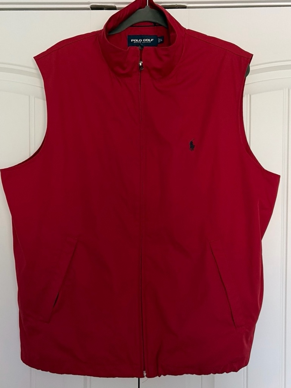 Polo Golf Men's Red Zip-Front Golf Vest
